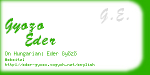 gyozo eder business card
